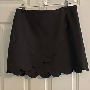 1. State Black Scalloped Skirt, Medium